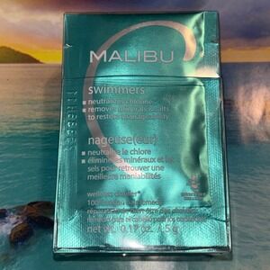 Malibu C Swimmers (12) Wellness Remedy Hair Treatment Chlorine Mineral Remover